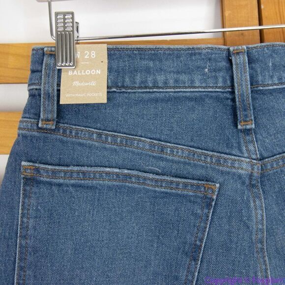 NEW Madewell Balloon Jeans in Ellisboro Wash, 28 - Picture 14 of 16